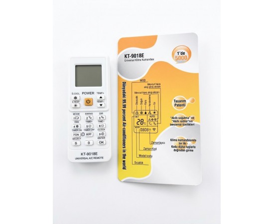 KT-9018E Üniversal Akıllı Klima Kumandası - Geniş Uyumlu Evrensel Kumanda