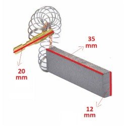 Sıemens WM14E3X0 Çamaşır Makinesi Motor Kömürü 