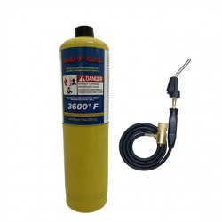 MAPP Gaz ve Hortumlu Pürmüz Kaynak Seti - Profesyonel Bakır Boru Lehimleme Kiti