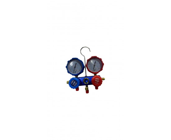 Klima Gaz Manifoldu Çiftli Set - R134a, R22, R404A, R410A Uyumlu Gaz Saati